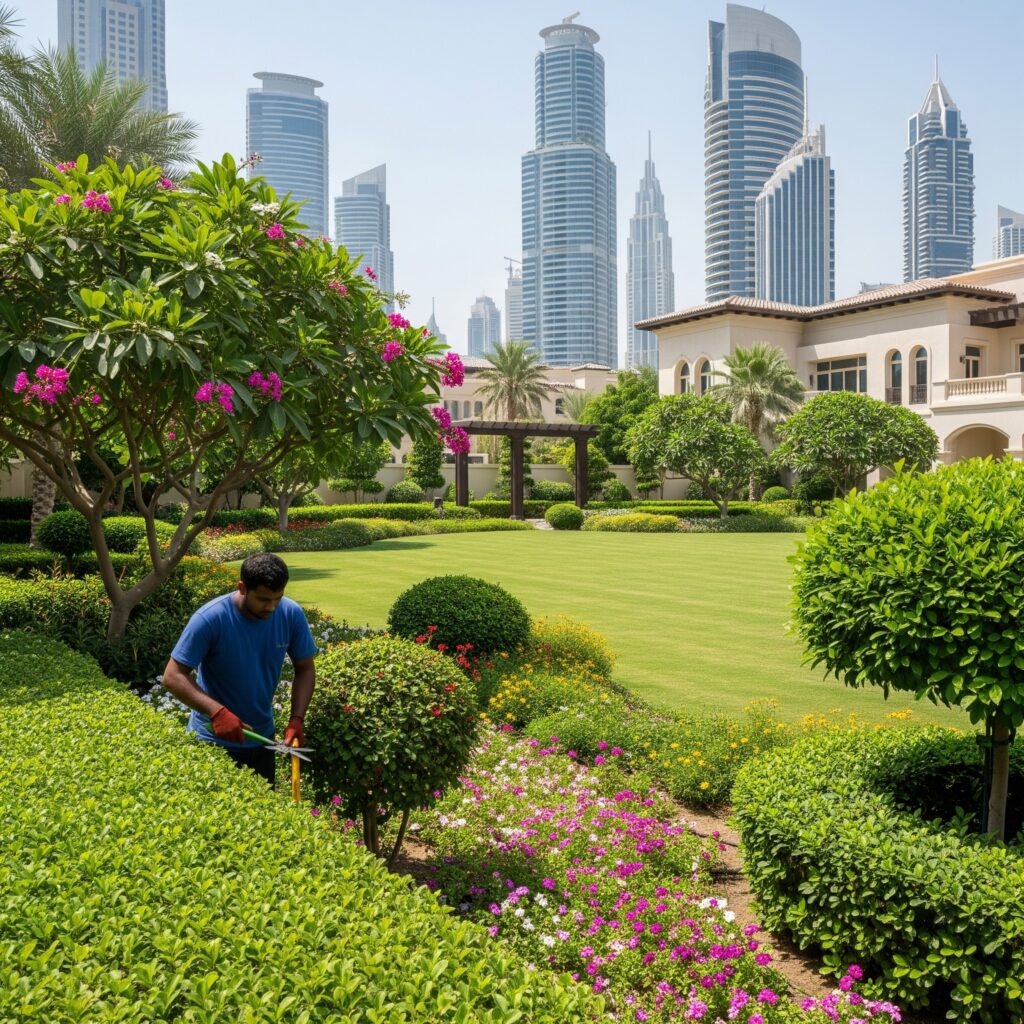 garden landscaping Dubai cost