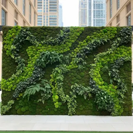 Moss Green Wall Dubai