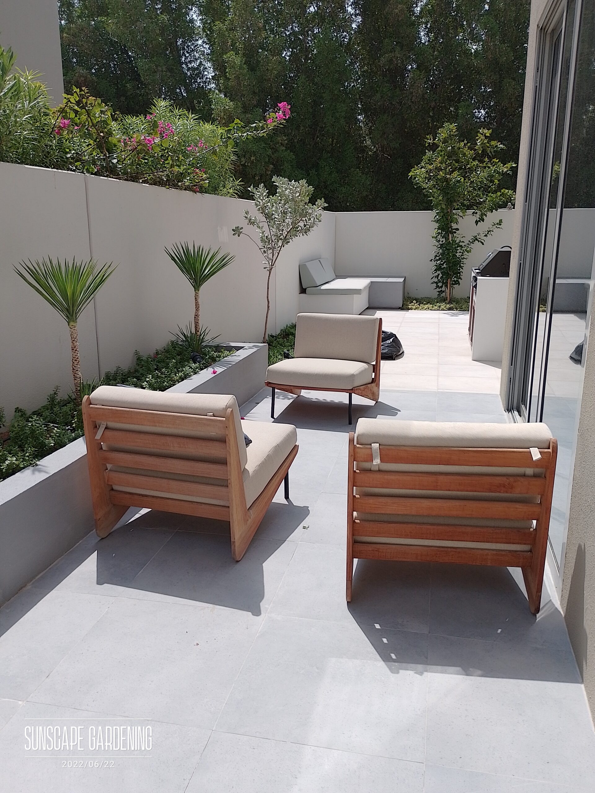 Garden Renovation Dubai finished villa outdoor space